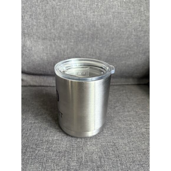 YETI Rambler 10oz Lowball Tumbler Mug Insulated Stainless Steel With Lid & Logo - Picture 4 of 8